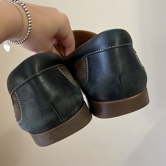 Mephisto Baduard Slip-On Loafer Dark Brown Nubuck/Black Calf Leather - Picture 9 of 11